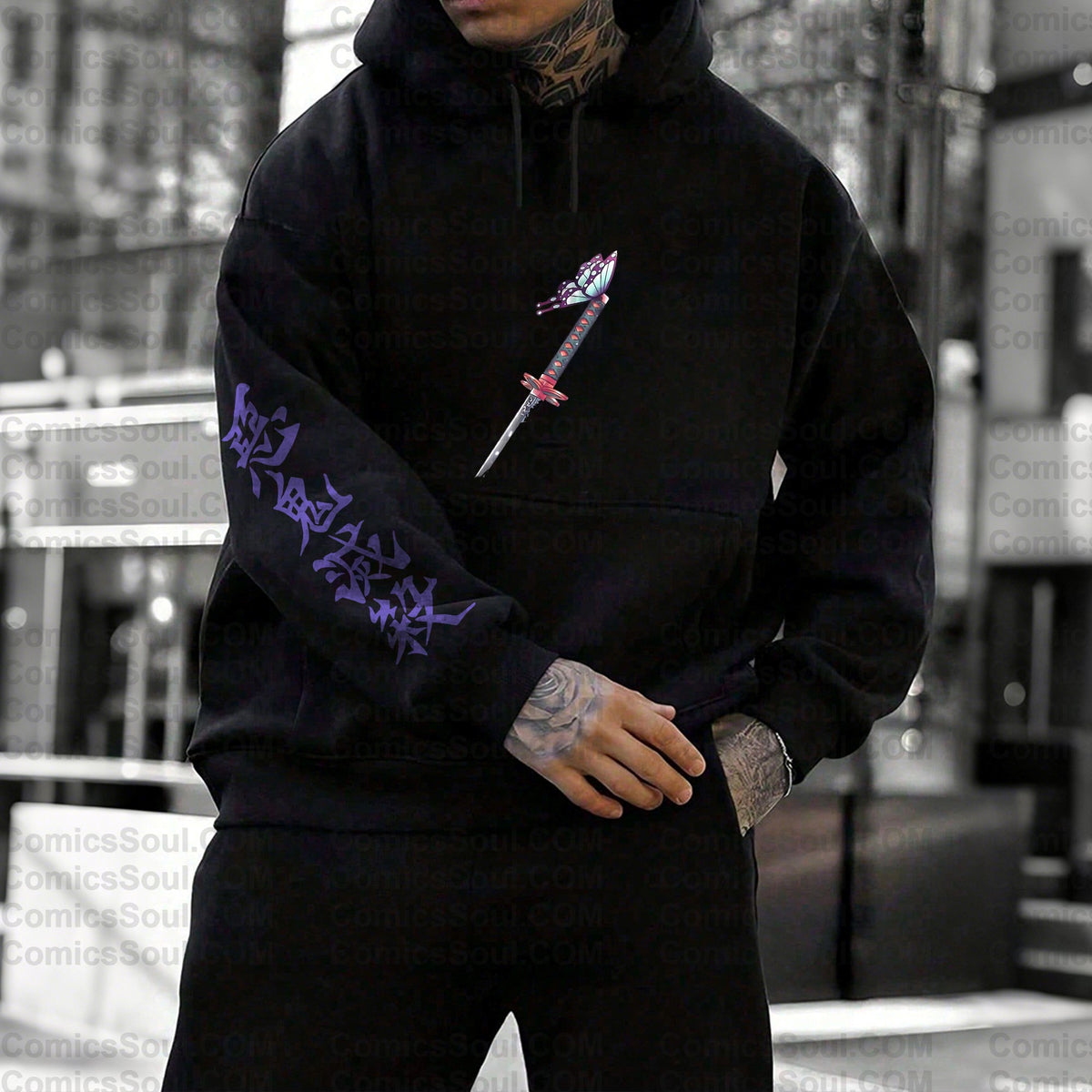 Unisex Anime Graphic Streetwear Vintage Plush Hoodie| KNY