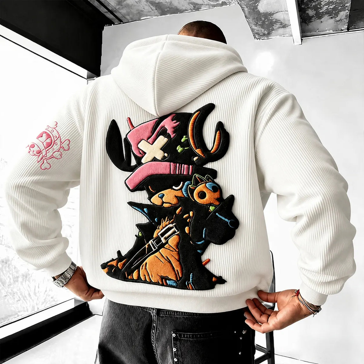 Unisex Anime-print Hoodie