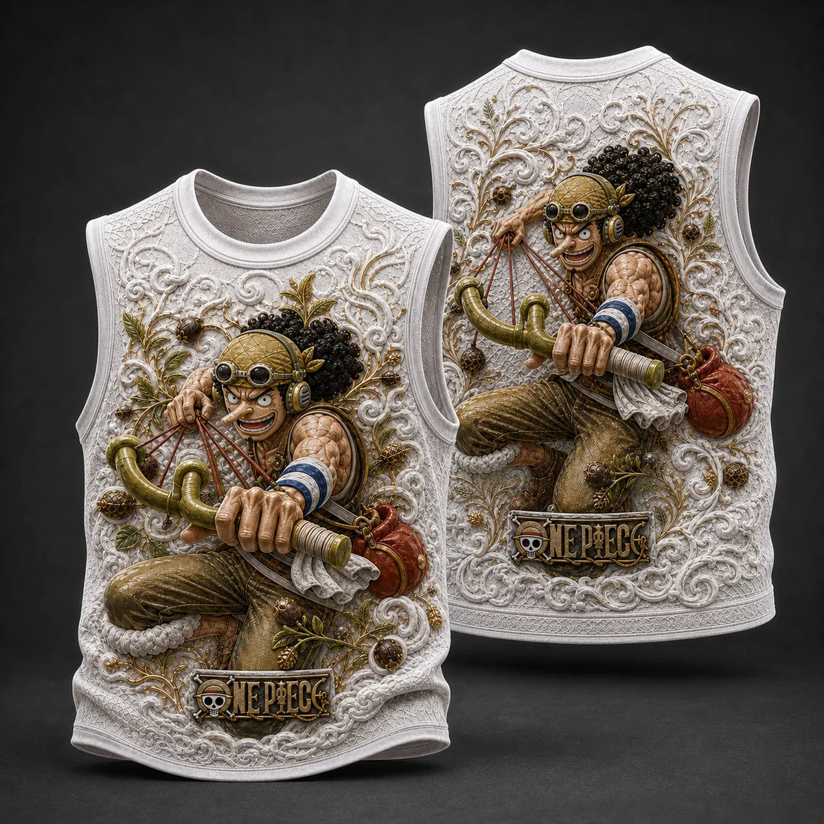 Pirate Crew Graphic Crew-Neck Tank Top