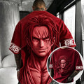 Unisex Anime-Style Retro Corduroy Oversized T-Shirt