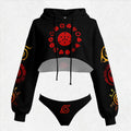 NARUTO Women's Hooded Thicken Suit Set | Anime Graphic