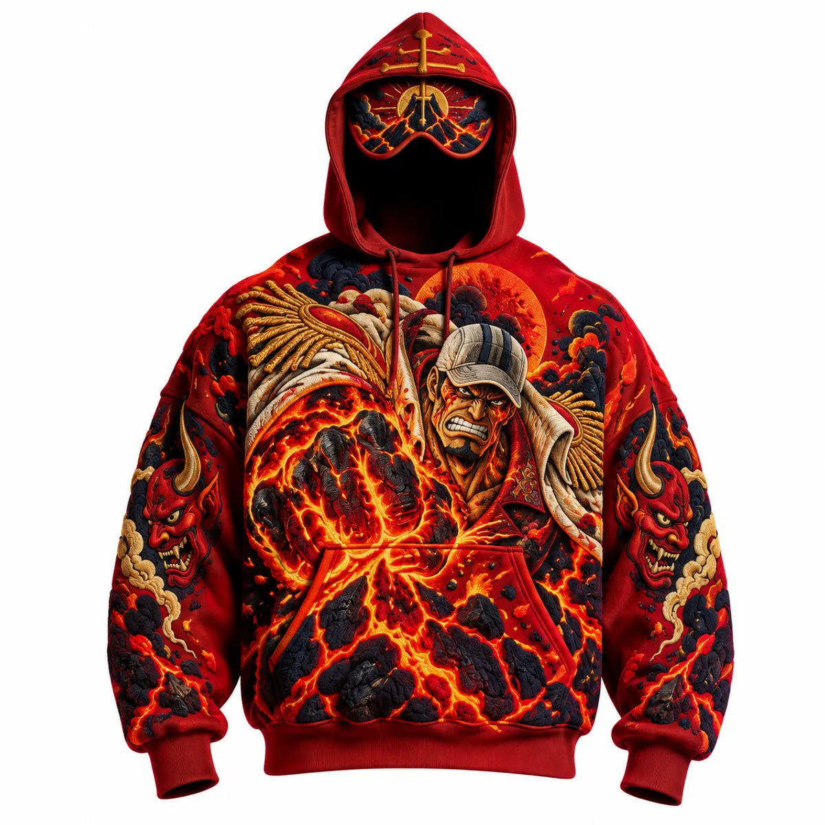 Halloween Anime-Print Hoodie