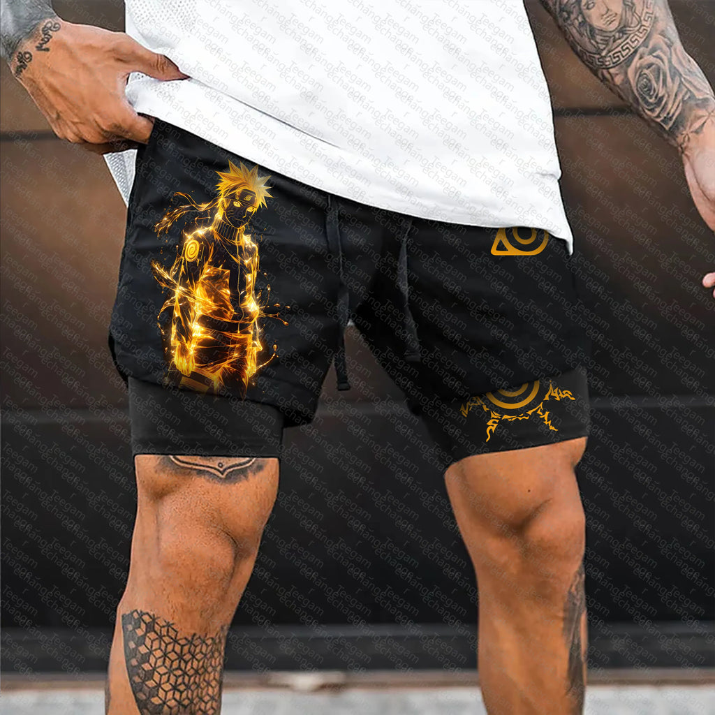 Unisex Naruto Anime Graphic Streetwear Shorts