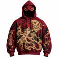 Halloween Anime-Print Hoodie