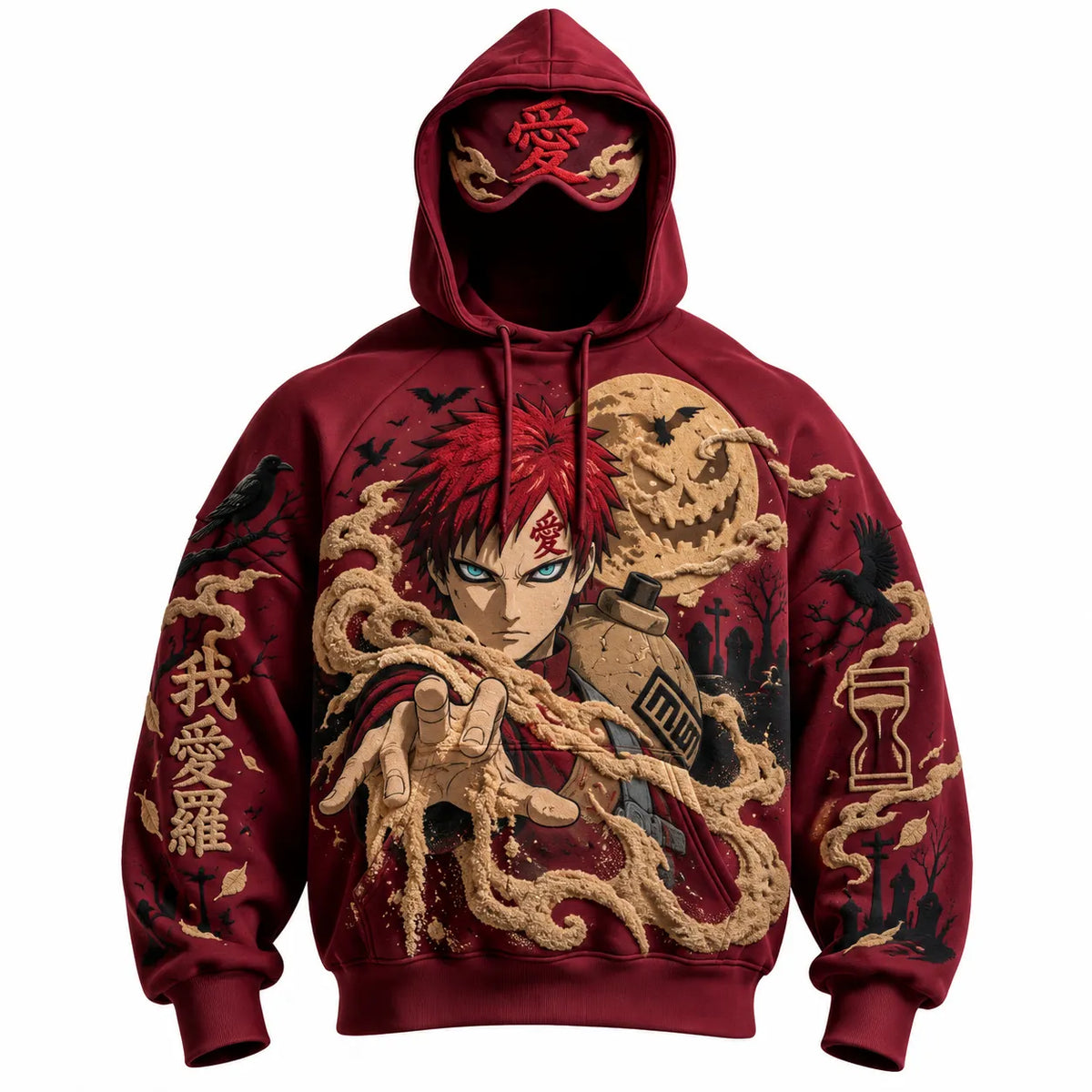 Halloween Anime-Print Hoodie
