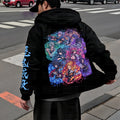 Unisex Graphic Streetwear Vintage Zipper Cardigan Plush Hoodie