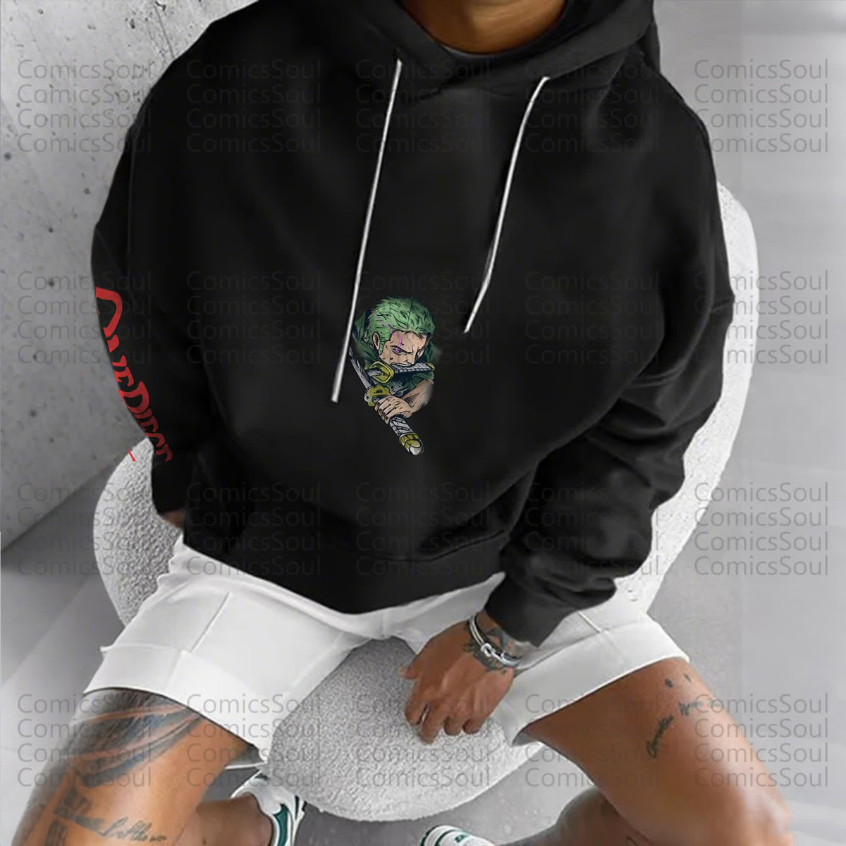 Unisex “Comicssoul” Anime Print  Casual Oversized Hoodie