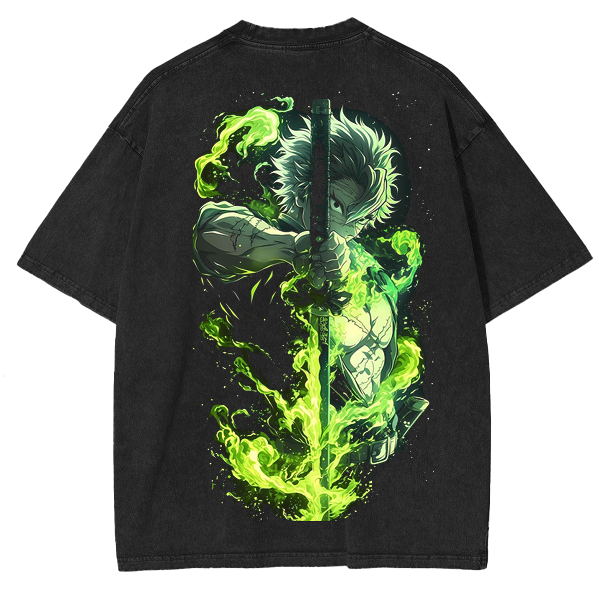 Wind Hashira,Demons Slayer Anime Unisex Washed T-Shirt| KNY