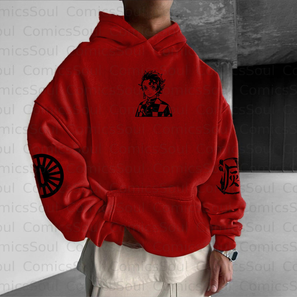 Unisex Halloween Anime Graphic Streetwear Vintage Hoodie