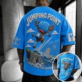 Unisex Short-Sleeve Corduroy T-Shirt With Anime Print