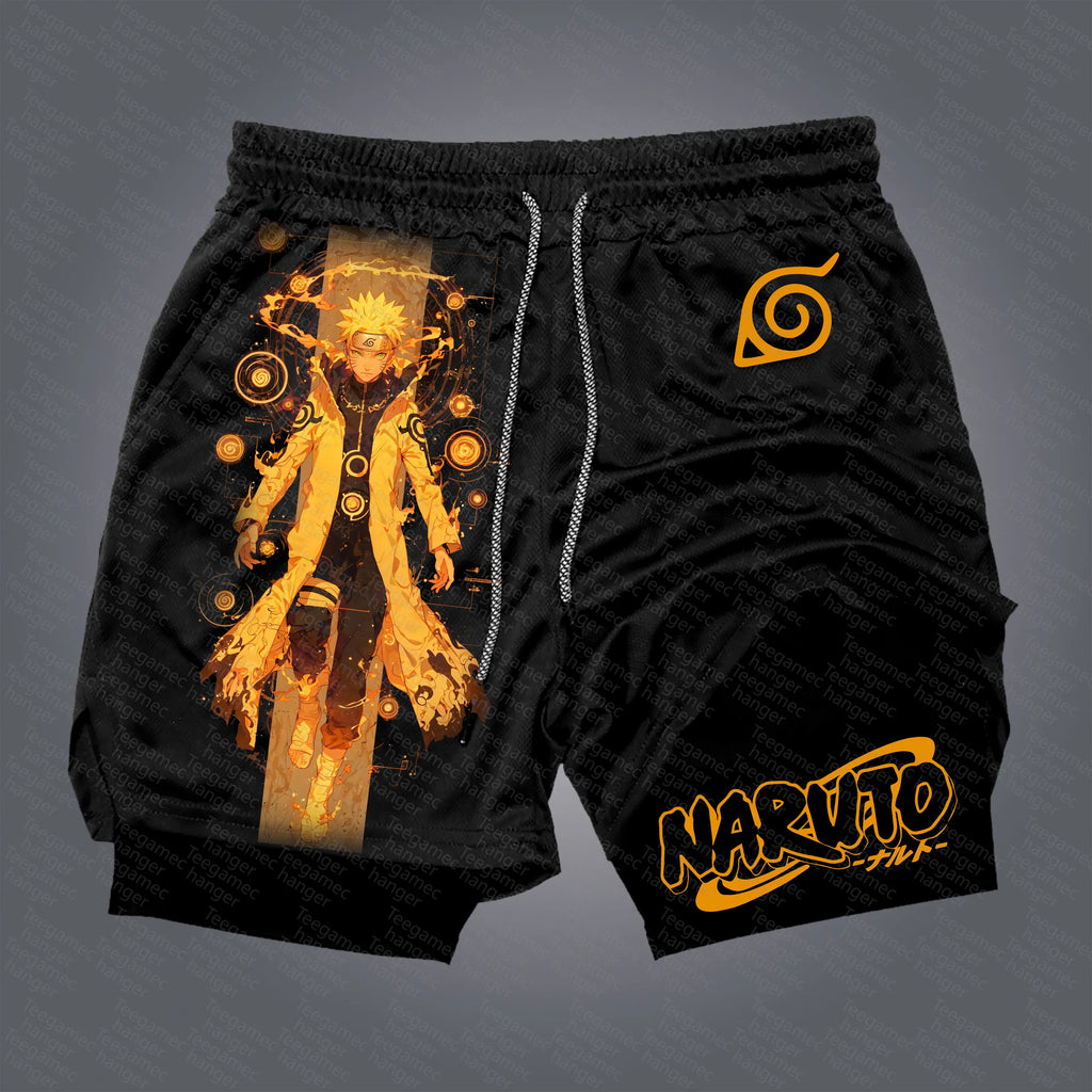 Unisex Naruto Anime Graphic Streetwear Shorts