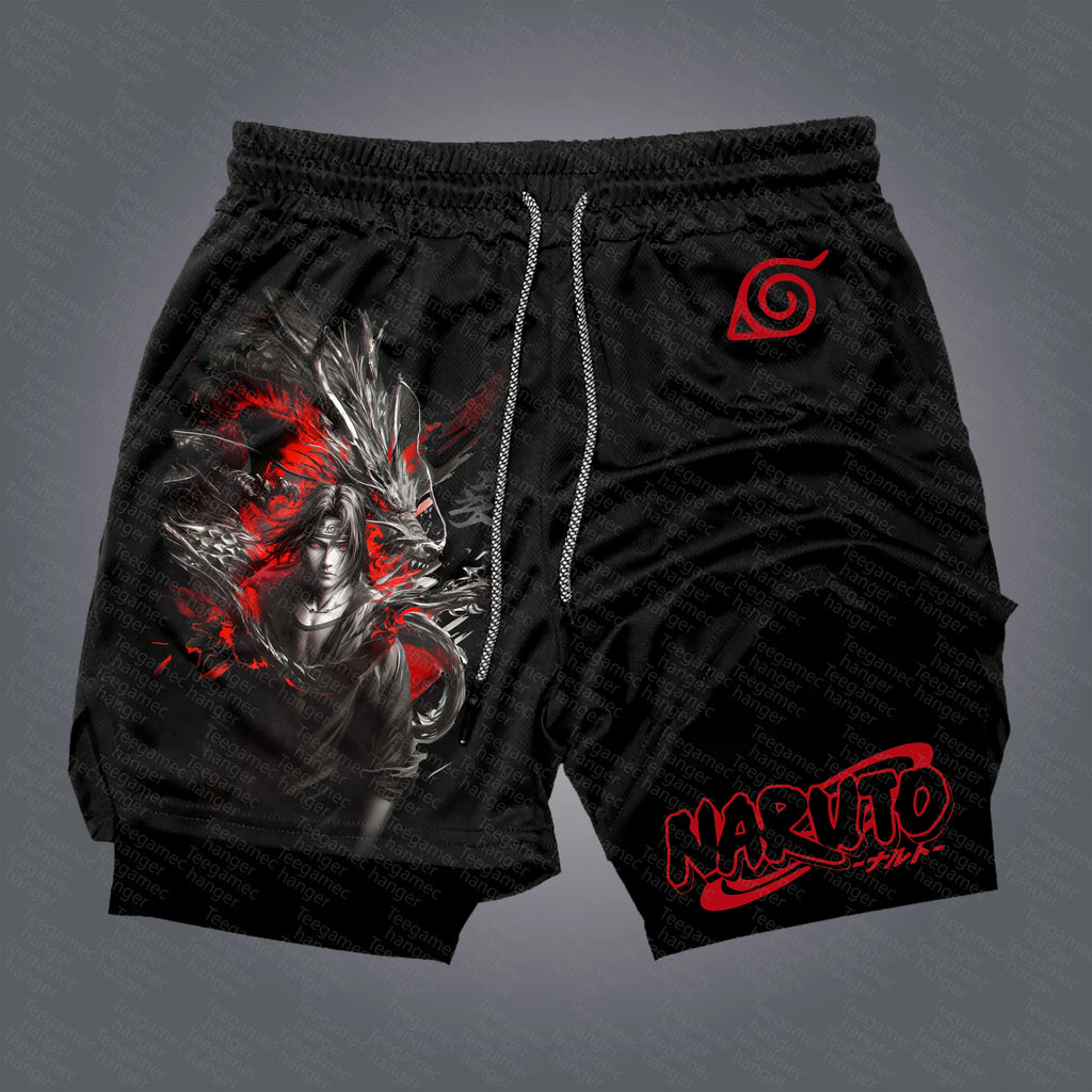 Unisex Naruto Anime Graphic Streetwear Shorts
