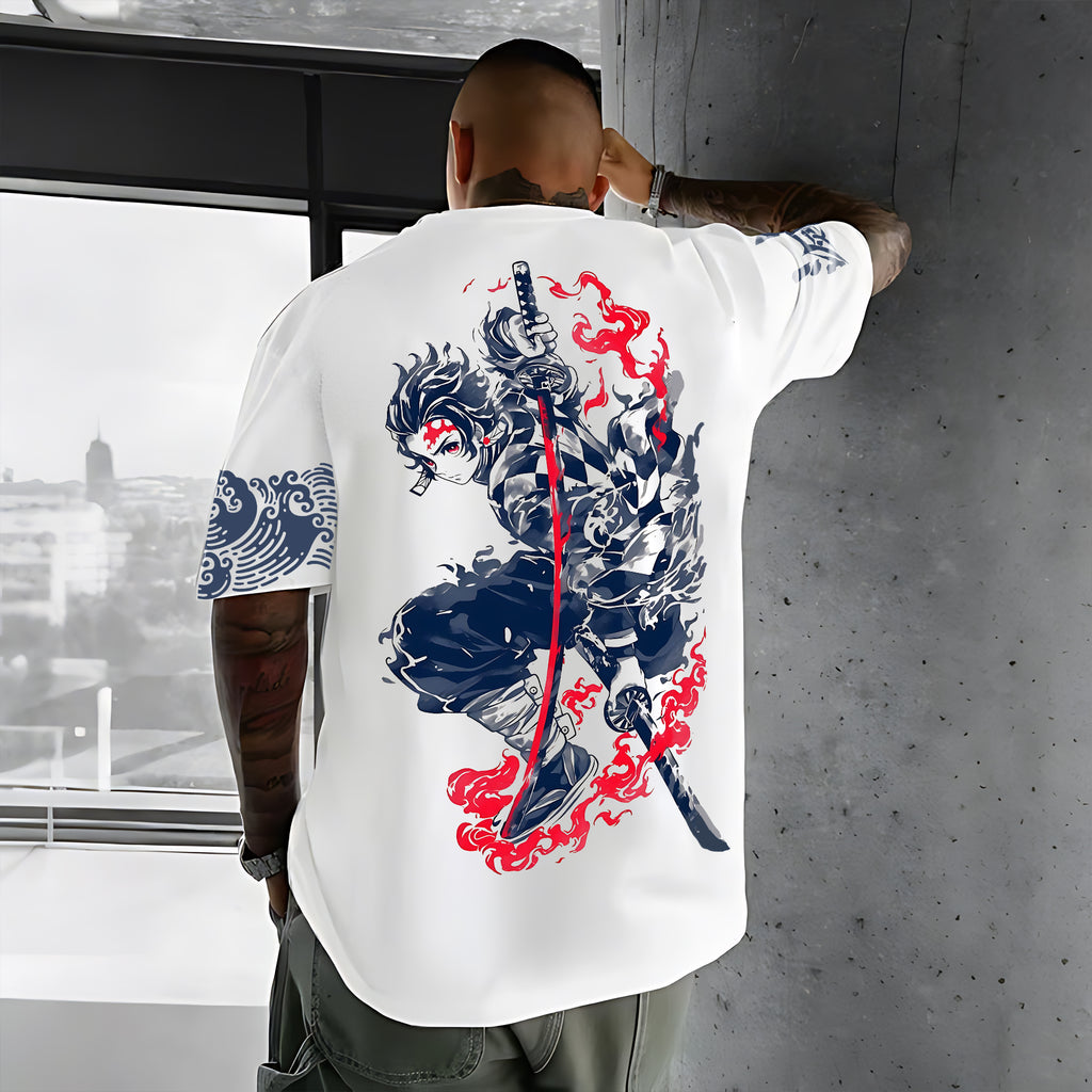 Unisex  " Demon slayer " Anime Inspired Vintage T-Shirt| KNY