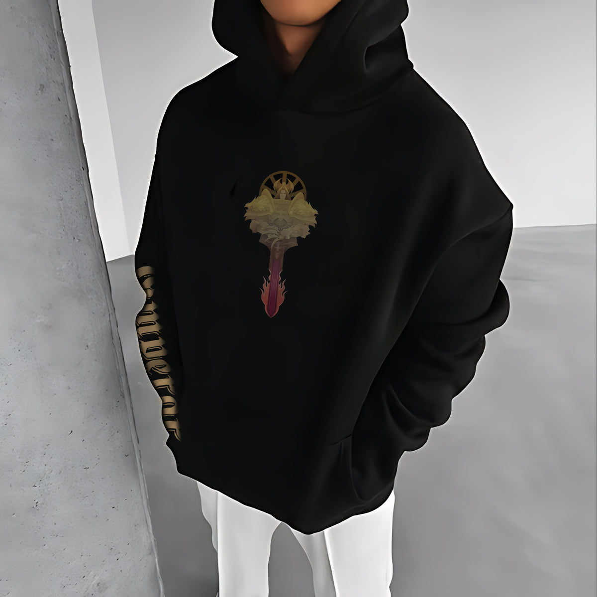 Emperor Of Mankind of WH40K Art Streetwear Vintage Hoodie