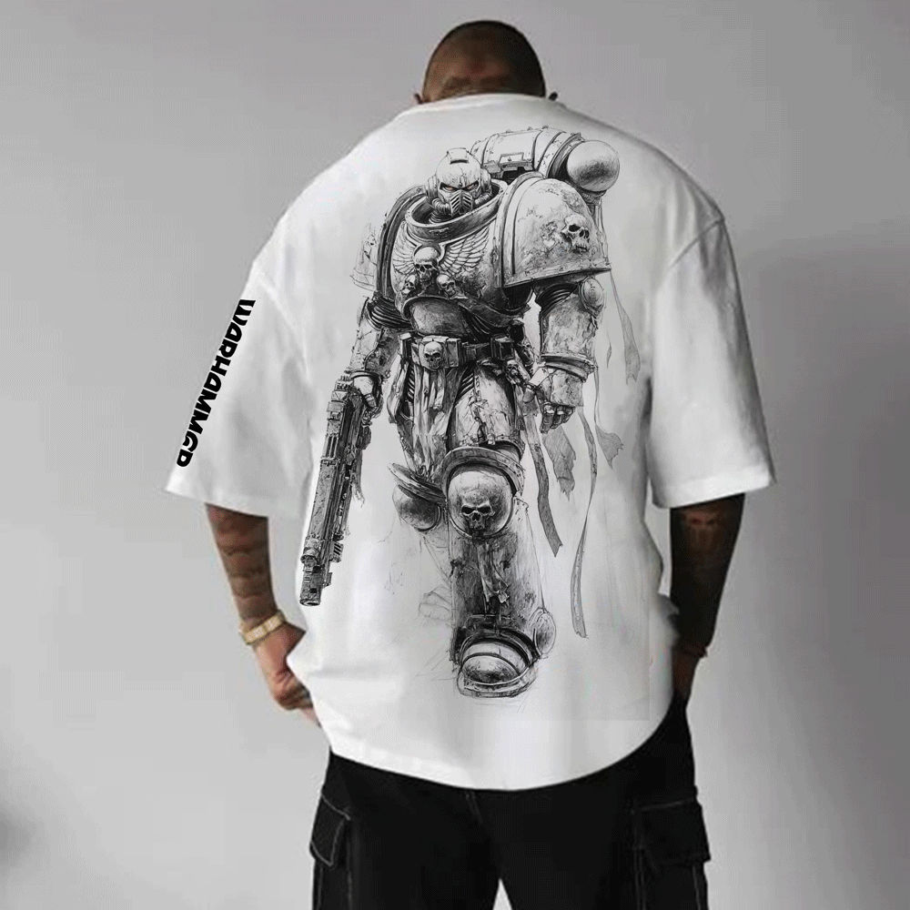 Space Marine of WH40K Art Inspired Vintage T-Shirt