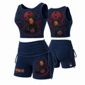 Women's Anime-Print Tank Top And Shorts Sports Set