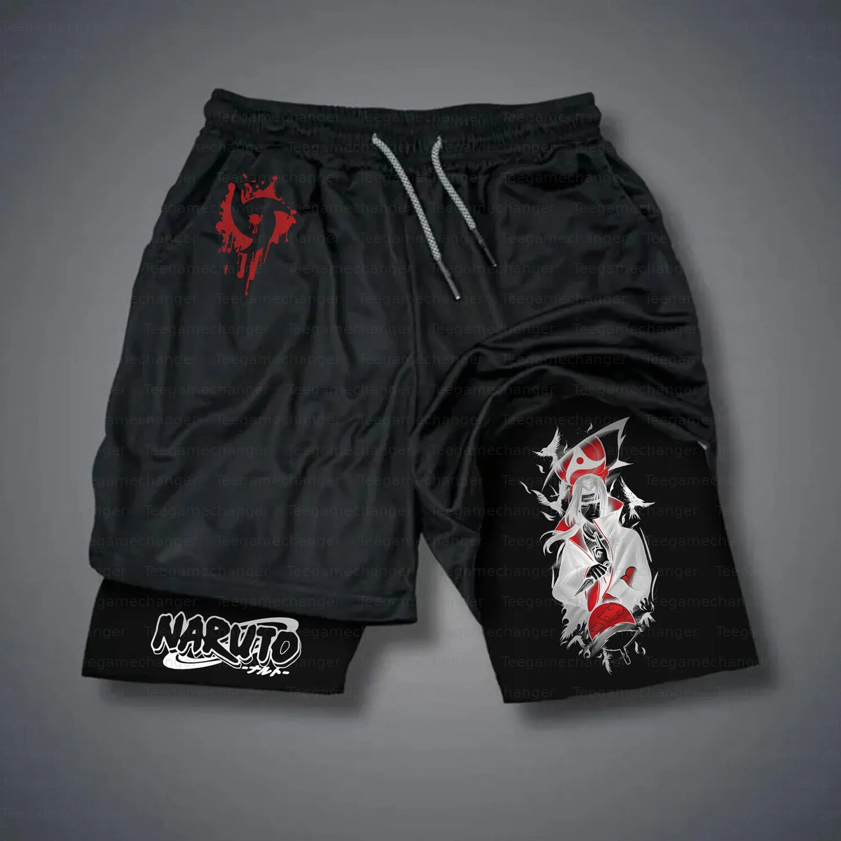 Unisex Naruto Anime Graphic Streetwear Shorts