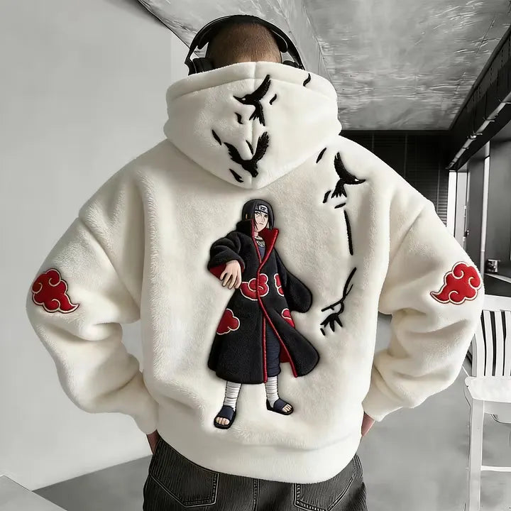 Color Blocked Plush Hoodie