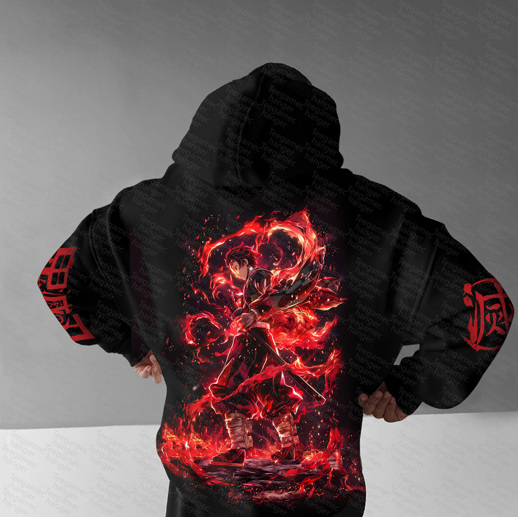 Unisex Anime Graphic Streetwear Vintage Hoodie