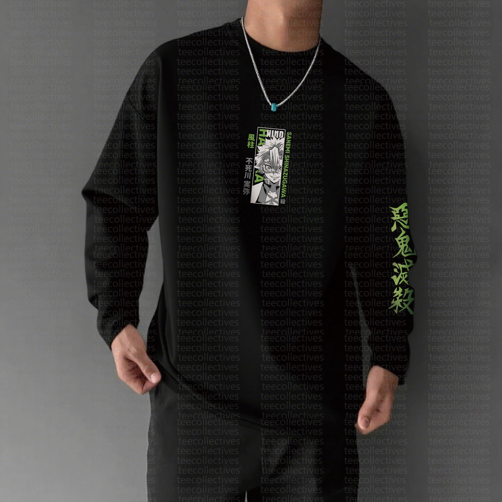 Unisex “KNY” Anime Graphic Streetwear Vintage Long-Sleeved T-shirt