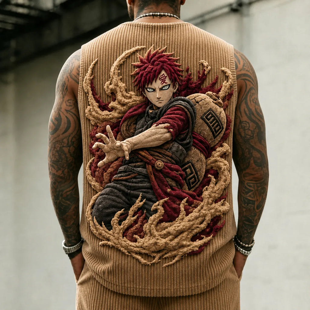Unisex Anime-print Tank Top