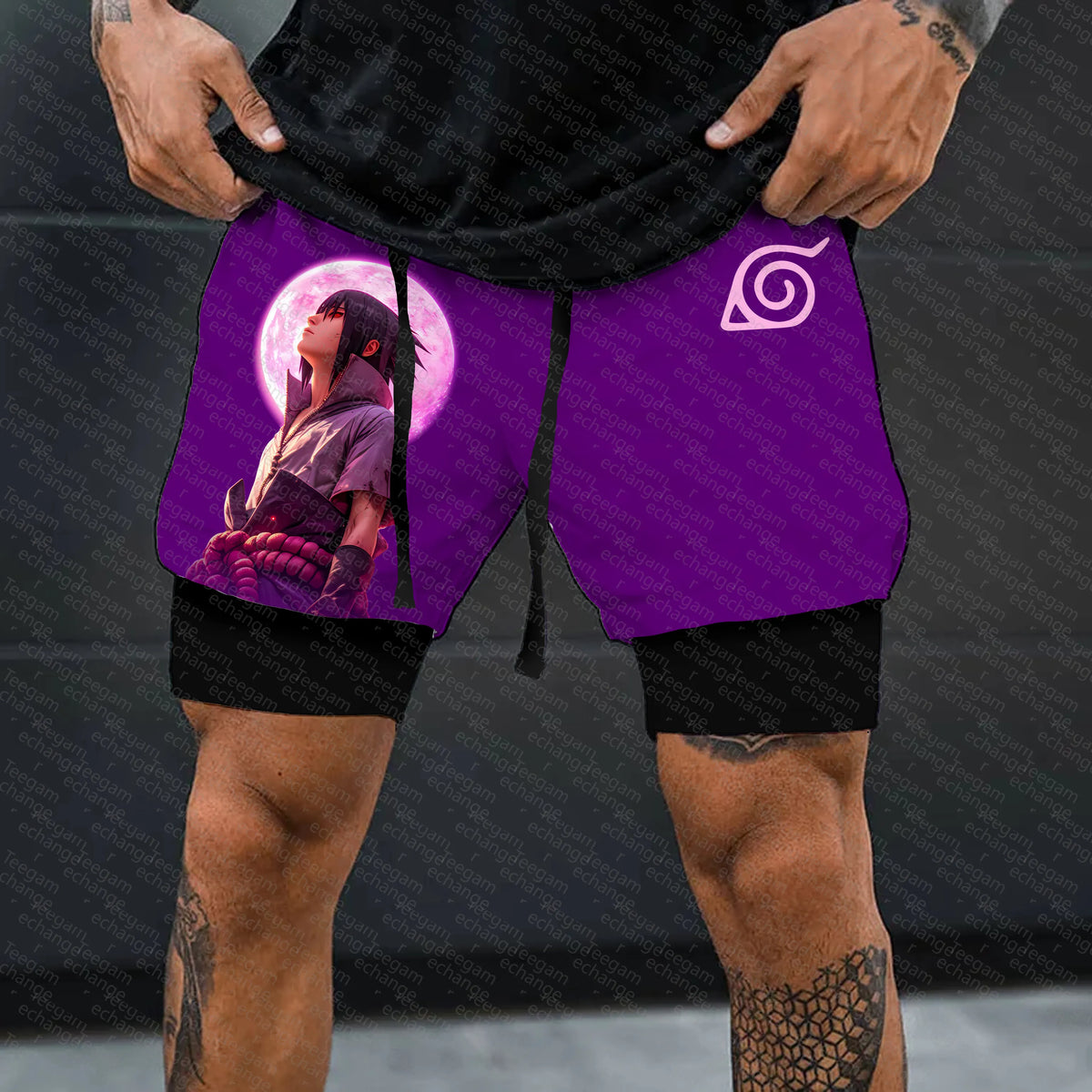 Unisex Naruto Anime Graphic Streetwear Shorts
