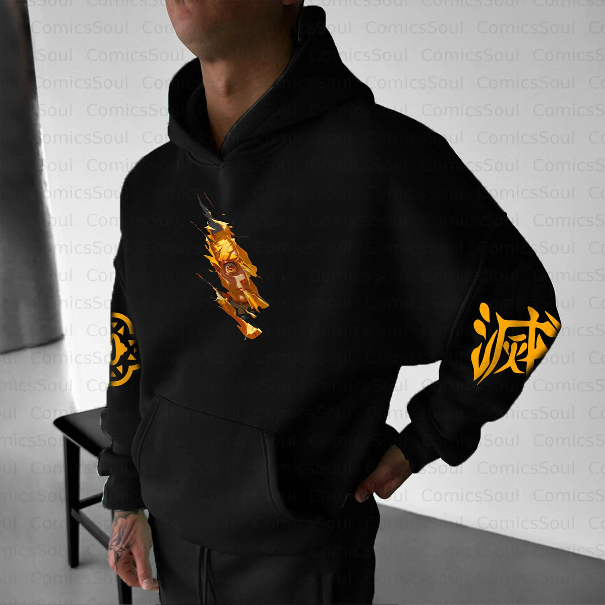 Unisex Anime Graphic Streetwear Vintage Plush Hoodie| KNY