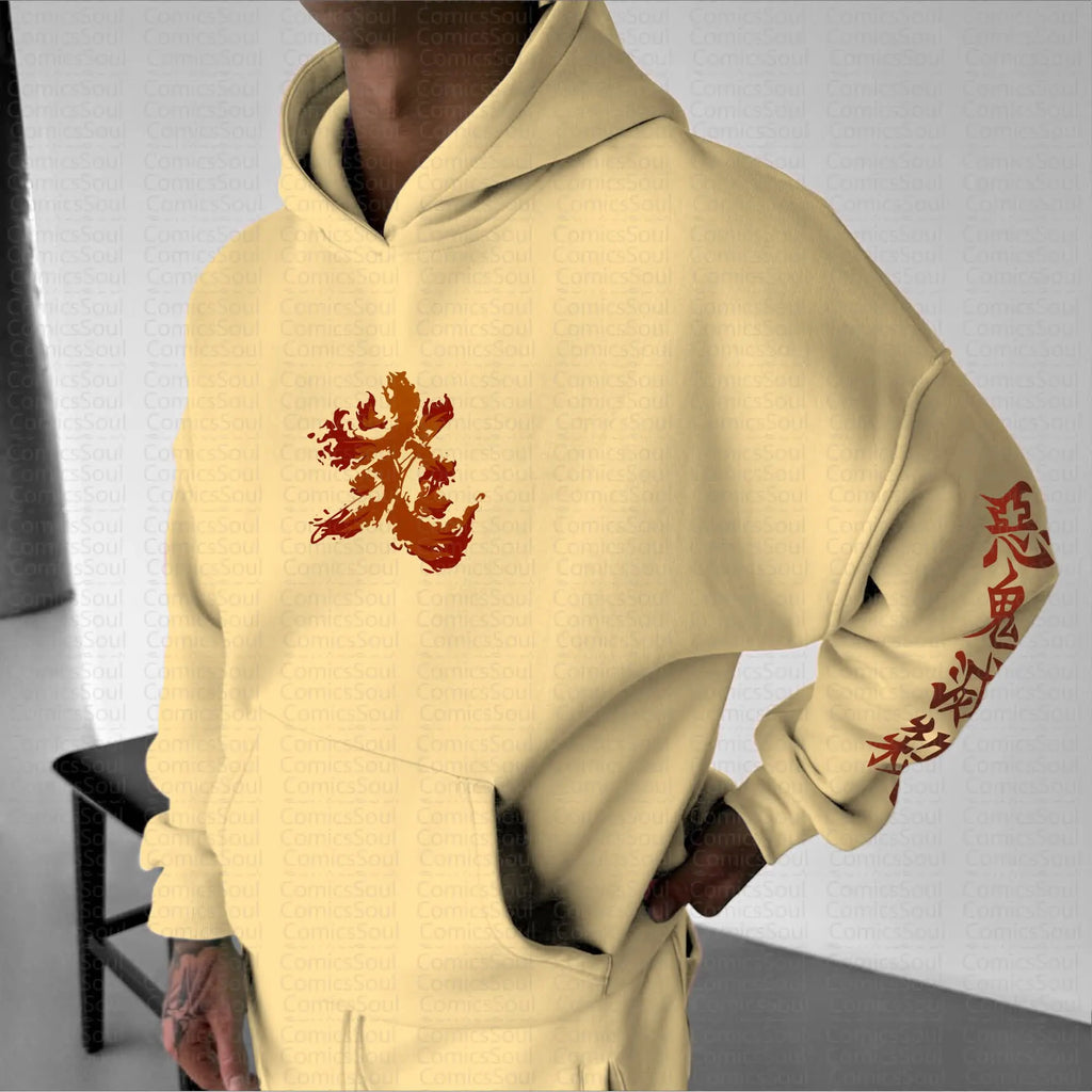 Unisex Anime Graphic Streetwear Vintage Hoodie丨Comicssoul