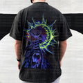 Vintage 3D Direct Inkjet Printed Washed Unisex T-Shirt