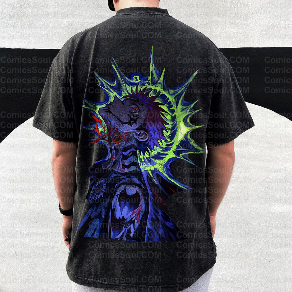 Vintage 3D Direct Inkjet Printed Washed Unisex T-Shirt