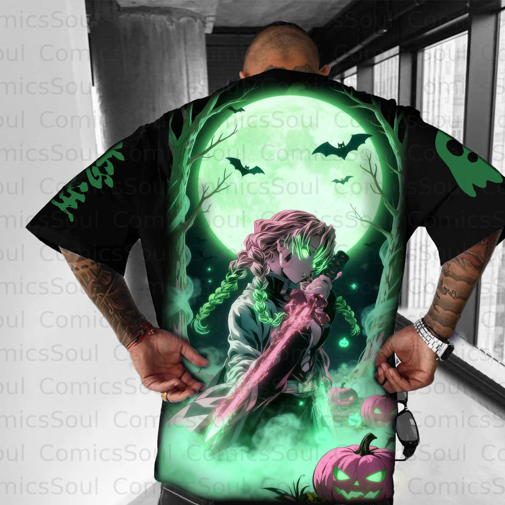 Unisex Anime Halloween Inspired Vintage T-Shirt