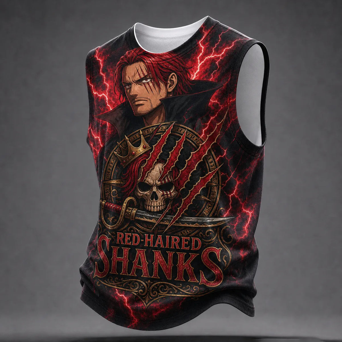Pirate Crew Graphic Crew-Neck Tank Top