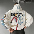 Color-blocked Plush Hoodie