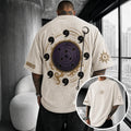 Unisex Anime-Style Retro Corduroy Oversized T-Shirt
