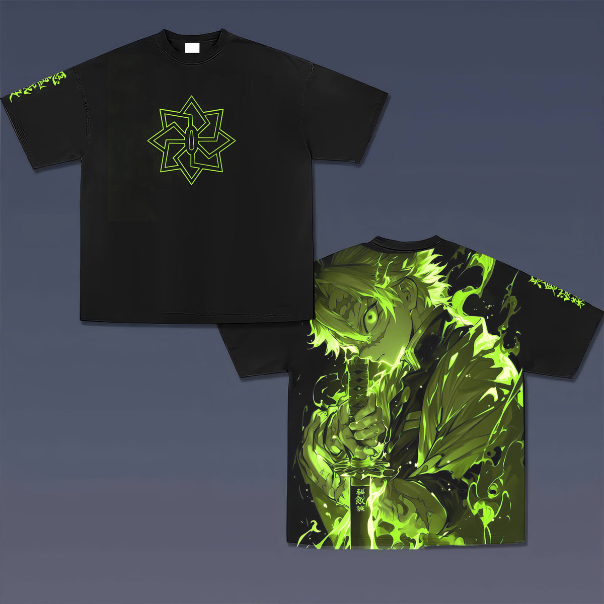 Unisex  " Demon slayer" Anime Inspired Vintage T-Shirt| KNY