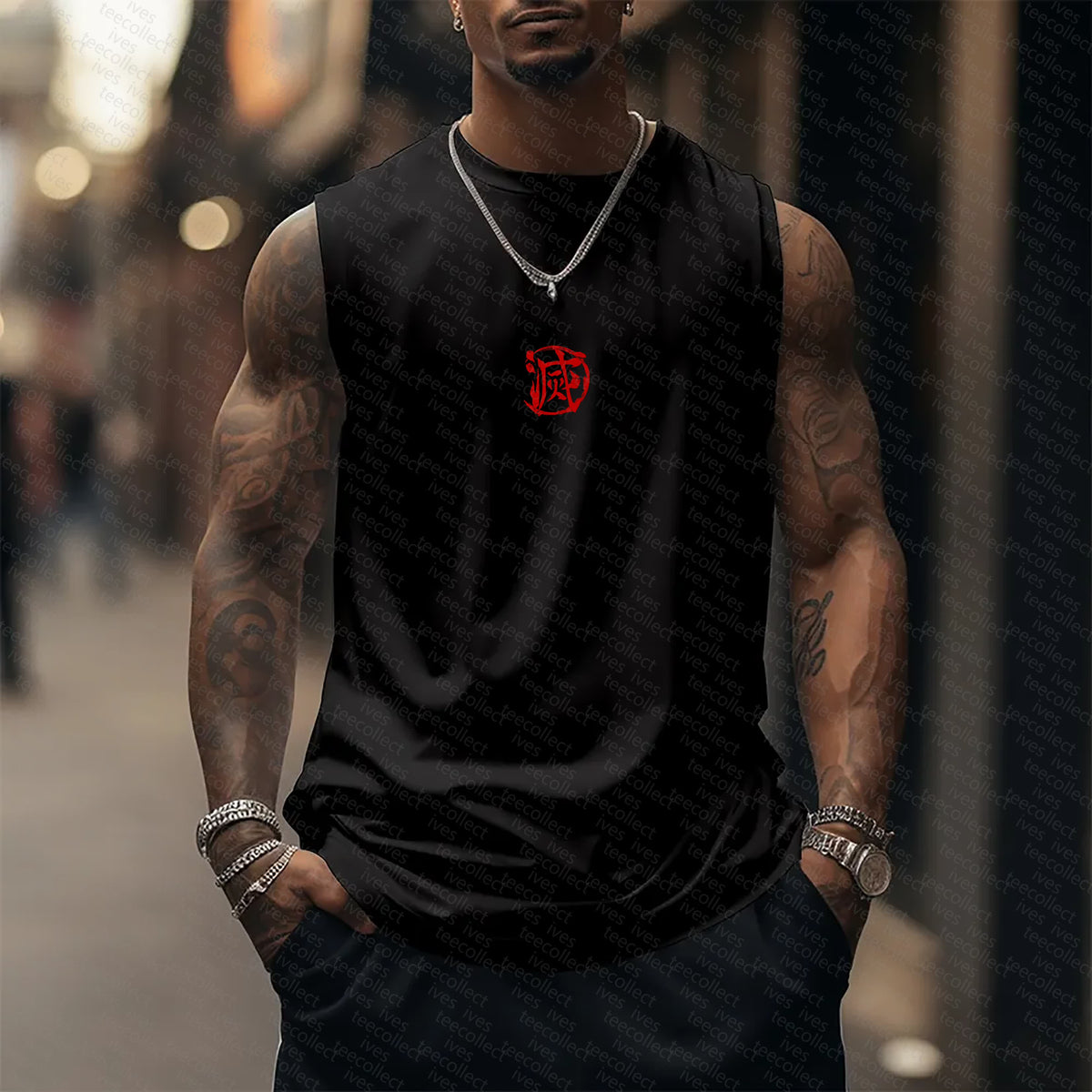 Unisex  “KNY” Casual Anime  Tank Top