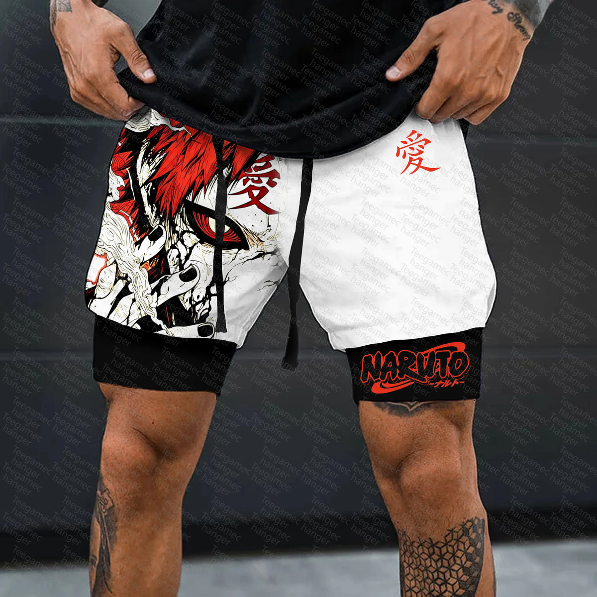 Unisex Naruto Anime Graphic Streetwear Shorts