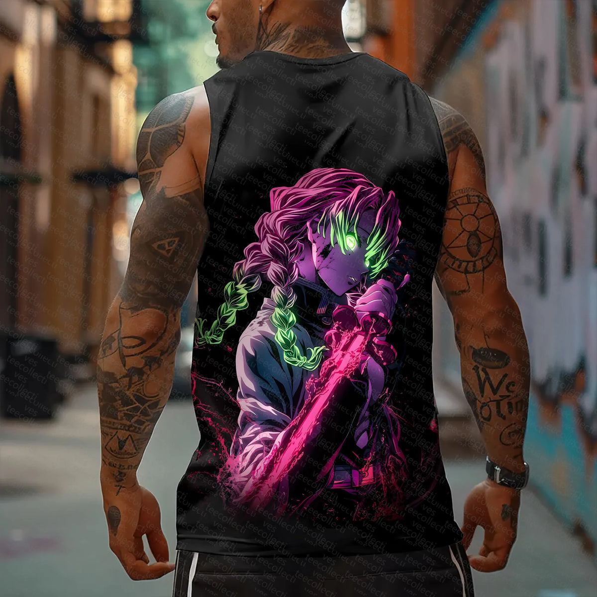 Unisex  “KNY” Casual Anime  Tank Top