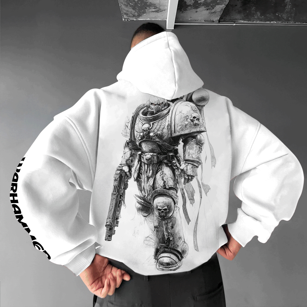 Space Marine of WH40K Art Streetwear Vintage Hoodie