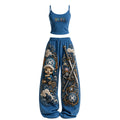 Women's Anime-Print Camisole And Pants Set