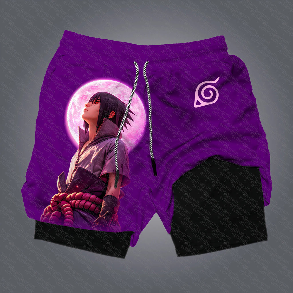 Unisex Naruto Anime Graphic Streetwear Shorts