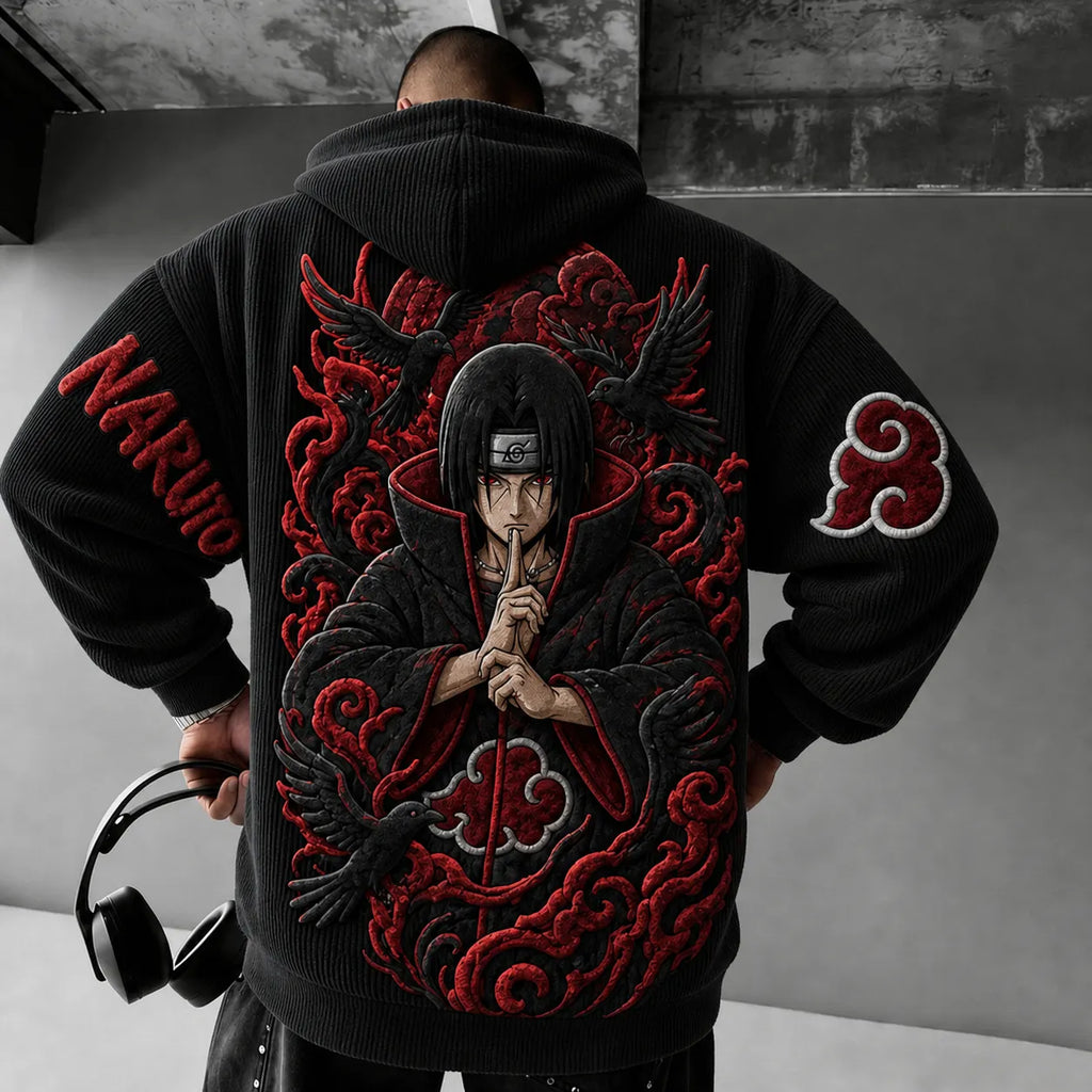 Unisex Anime-print Hoodie