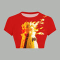 NARUTO Women T-Shirt  & Elasticated Trousers Two-Piece Set | Anime Graphic