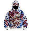 Halloween Anime-Print Hoodie