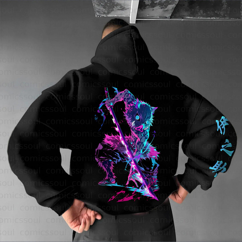 Unisex Anime Graphic Streetwear Vintage Hoodie丨Comicssoul