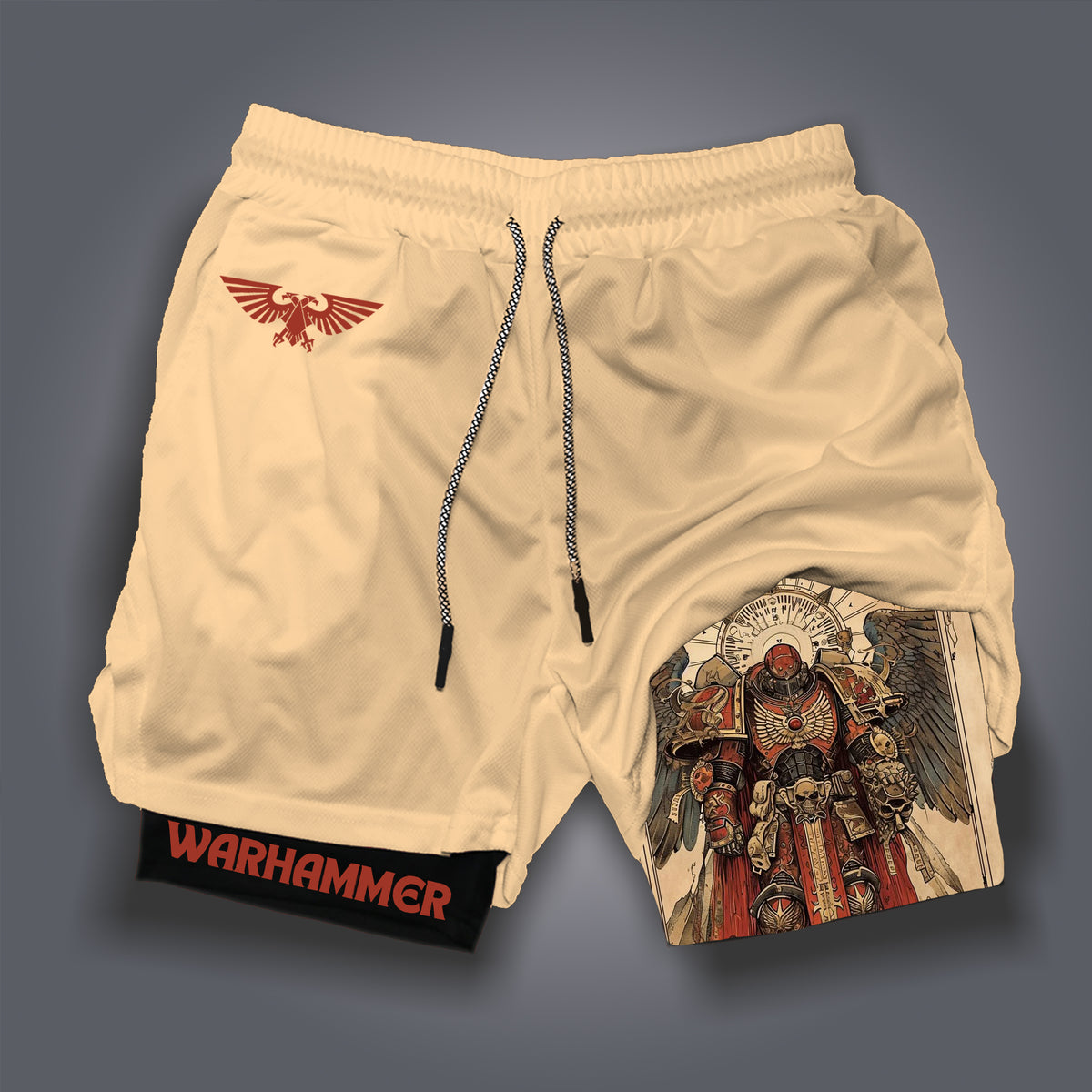 Emperor Of Mankind of WH40K  Art Casual Streetwear Shorts