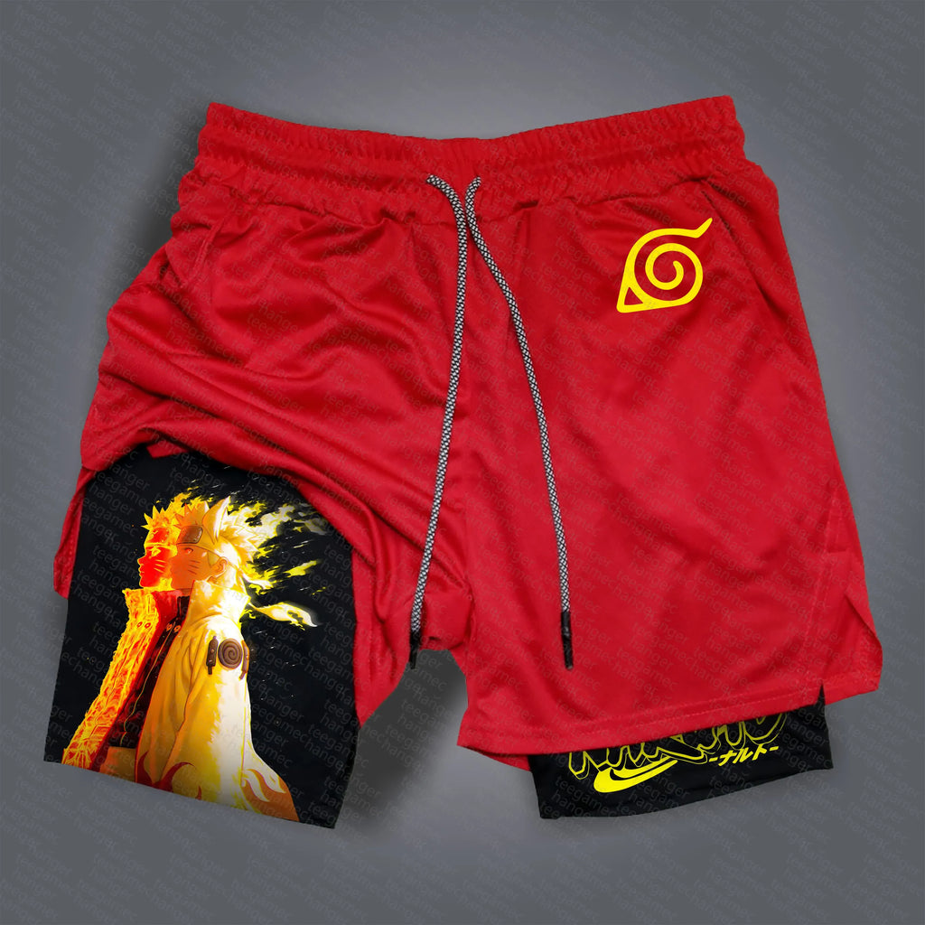 Unisex Naruto Anime Graphic Streetwear Shorts