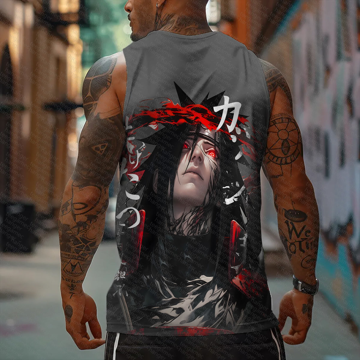 Unisex Naruto Anime Graphic Streetwear Tank Top