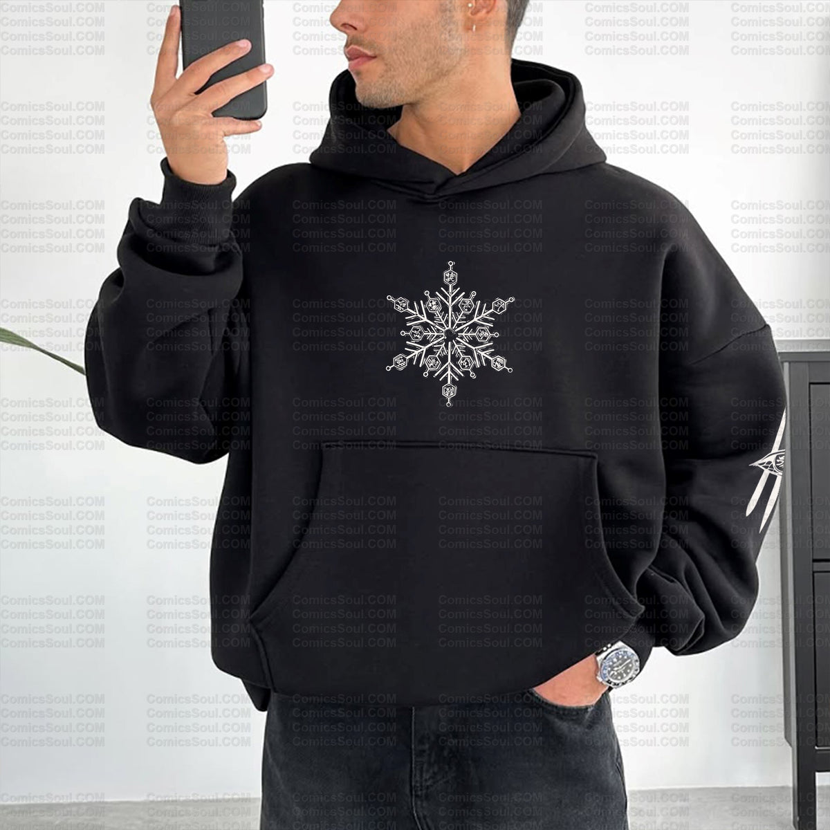Unisex Graphic Streetwear Vintage Plush Hoodie