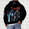 Unisex Graphic Streetwear Vintage Zipper Cardigan Plush Hoodie
